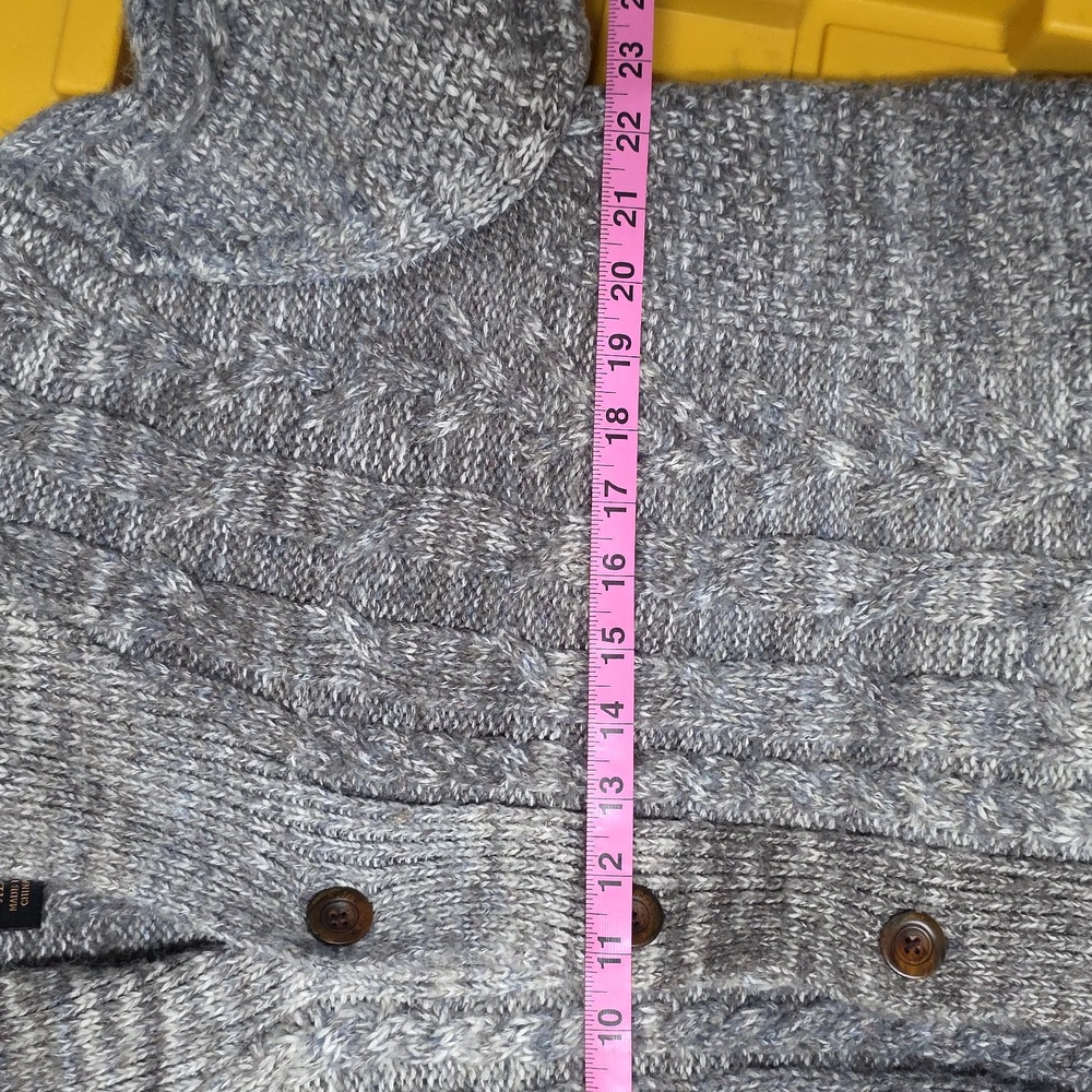 Lucky Brand Men's Heathered Gray Cardigan - Picture 7 of 8